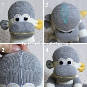 Як зшити мавпочку з носка