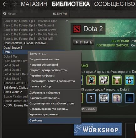 Mint a DotA 2 a konzol megnyitásához