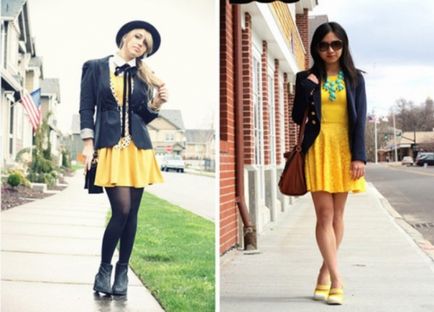 Як вибрати і з чим носити жовту сукню фото