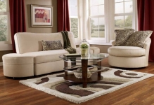 Hogyan válasszuk ki a szőnyeget a padlóra a nappaliban a belső fotó, szép és elegáns, valamint