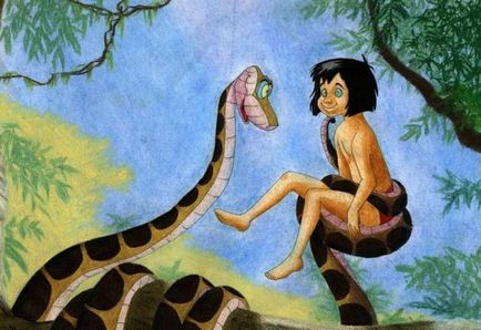 Deoarece boa constrictor de la - Mowgli - Kipling amintesc de cel mai înfricoșător personaj - cărțile din junglă