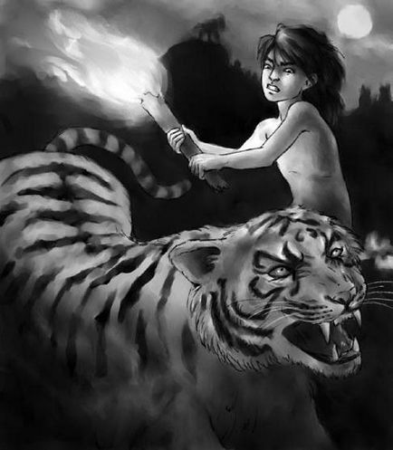 Deoarece boa constrictor de la - Mowgli - Kipling amintesc de cel mai înfricoșător personaj - cărțile din junglă