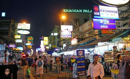 Khaosan Road, Bangkok fotografie, hartă, hoteluri și cumpărături