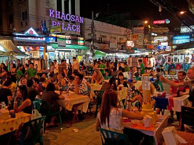 Khaosan Road, Bangkok fotografie, hartă, hoteluri și cumpărături