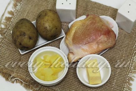 Картопля фарширований запечений в духовці рецепт з фото