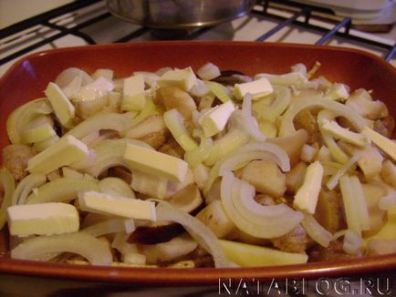 Cartofi coapte în cuptor cu ciuperci de porcini, natablog