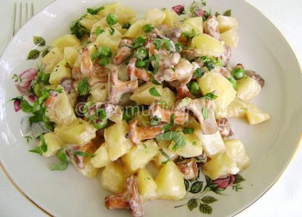 Burgonya gombával, multivarka finom receptet (recept) Burgonya gombával egy finom receptet multivarka