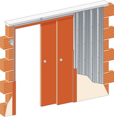 Casete pentru uși glisante - opțiuni de instalare și caracteristici de proiectare