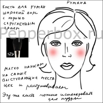 Perii pentru make-up, fotograf și machiaj artist Olga Yekateryncheva