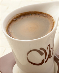 Cafea latte cu ciocolată