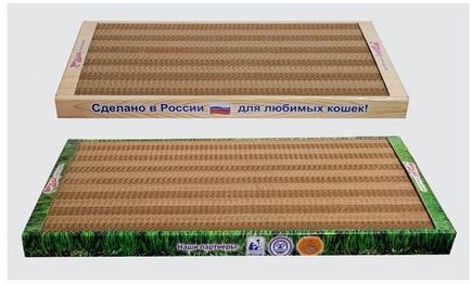 Pisoii pentru pisici - kogtedralka domestic - cu catnip (mare), 56x30x3, 5 cm, cumpara de la