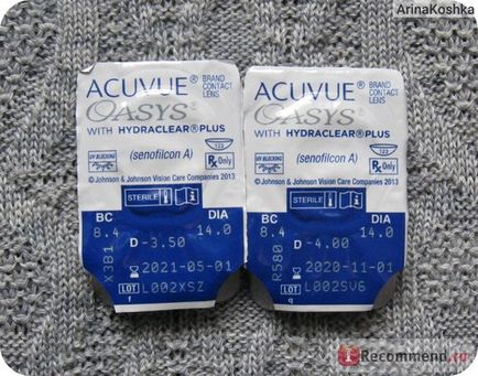 Lentile de contact johnson & amp; johnson acuvue oasys cu hidraclear plus - 