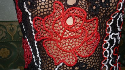 Красива троянда за допомогою шнура гусенички - crochet modnoe vyazanie