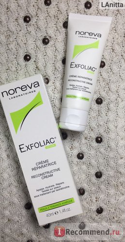 Крем для обличчя noreva exfoliac creme reparatrice - «кращий відновлює крем для проблемної