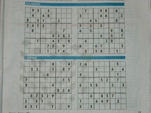 Keresztrejtvények és Sudoku (Sudoku) Keresztrejtvény és a Sudoku