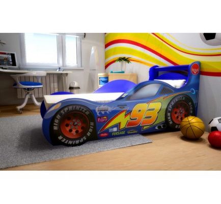 Bed gép Lightning makvin 3d, gyerekágy gép talicska - online bútorbolt „új