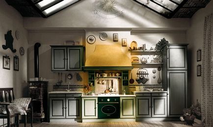 Bucătărie în stil de țară - 20 fotografii de design interior