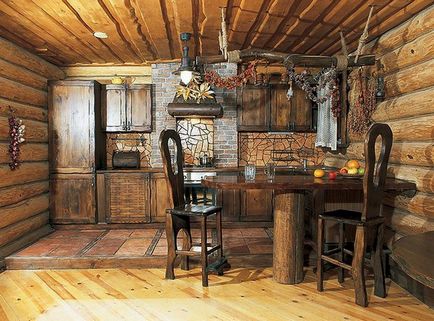 Bucătărie în stil de țară - 20 fotografii de design interior