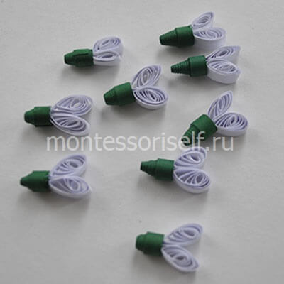 Quilling clasa maestru de zăpadă