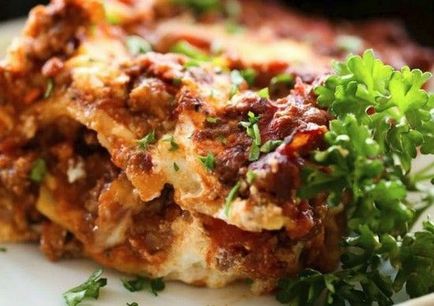 Lasagne cu ciuperci și pui cu sos de beamel, Ls