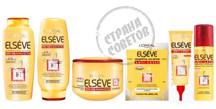 L oreal elseve - împotriva fragilității - șampon, balsam, mască, zer, spray