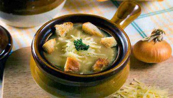 Ceapa de supa de ceapa cu ceapa sau legume