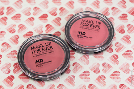 Make up for ever high definition blush # 210 і # 330 огляд, Свотч, макіяжі