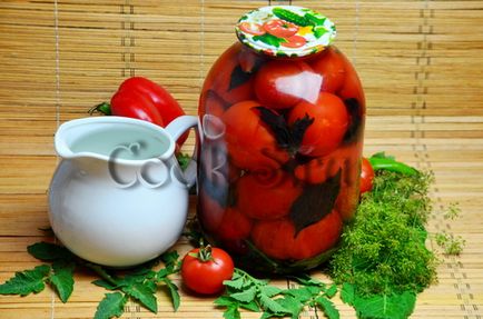 Мариновані помідори з базиліком на зиму - покроковий рецепт з фото, консервування