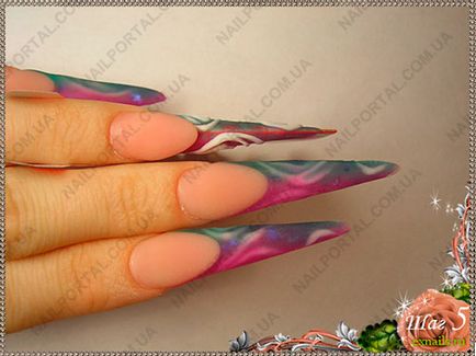 Майстер-клас з нарощування нігтів Сивогривова оксана - декор френч, форма - модерн