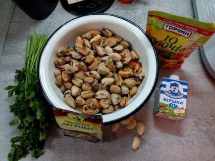 Мідії у вершковому соусі - 5 покрокових рецептів з фото