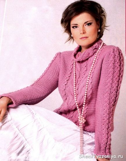 Modă pulovere tricotate, pulovere, din fire roz, care sunt modele și modele