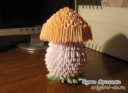 Modulari origami - bolete de ciuperci - modul de origami