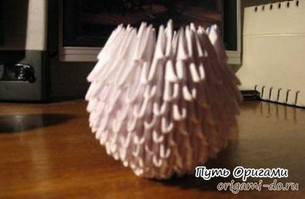 Модульне орігамі - гриб підосичники - шлях орігамі