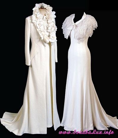 menyasszony ruhát a téli esküvő