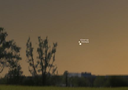 Mennyei Kiss - Venus és Jupiter július 1, 2015, a Laboratory for Space Studies