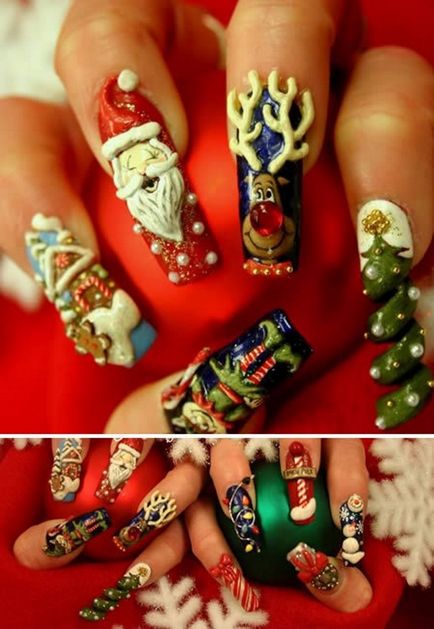 Новорічний дизайн нігтів