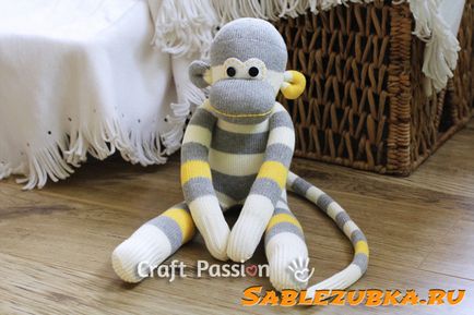 Monkey чорап шият сами играчка