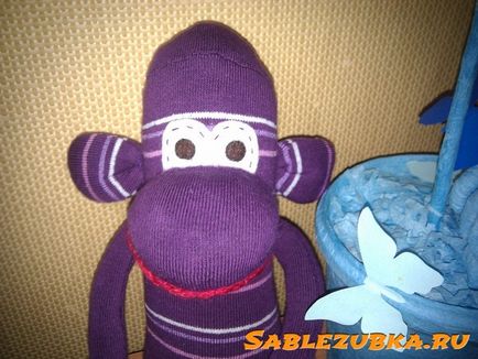 Monkey чорап шият сами играчка