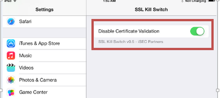 Modificări pentru versiunea ios și validarea certificatului