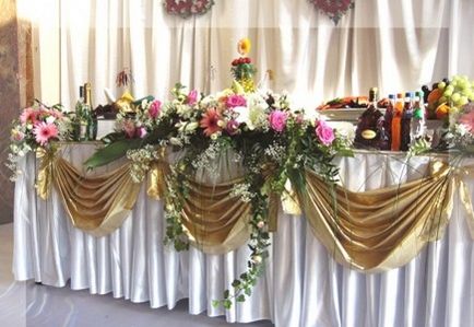 Оформлення квітами - банкетні зали - весільний рай