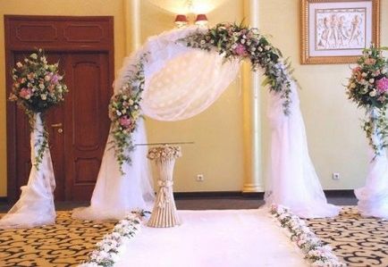 Оформлення квітами - банкетні зали - весільний рай