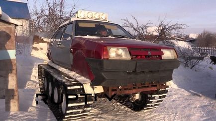 Омський автоелектрик зібрав гусеничний - танк - на базі - дев'ятки - - портал про все, що пов'язано з