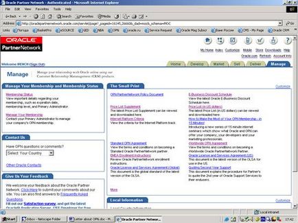 Oracle Partner Network (OPN), tartalom platform