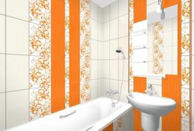 Orange design de baie baie, o combinație de culori