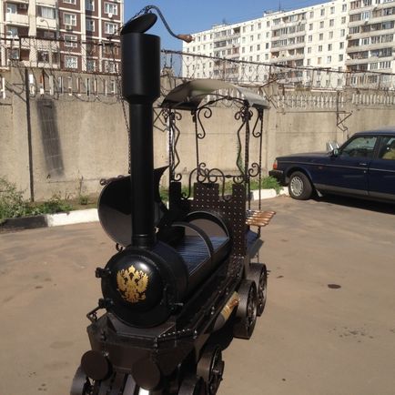 Original brazier sub forma unei locomotive (40 fotografii) - trinitate