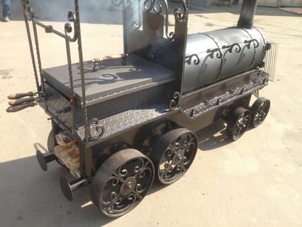 Original brazier sub forma unei locomotive (40 fotografii) - trinitate