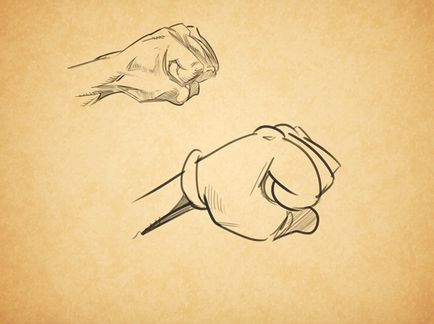 Principiile de animație cum să atragă mâinile de desene animate