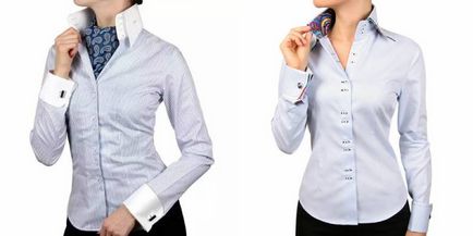 Caracteristici ale unei alegeri și șosete de cămașă de sex feminin sub butoni
