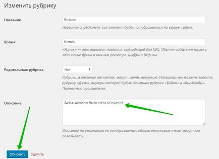 Lipsește descrierea meta-tagurilor pentru wordpress - top