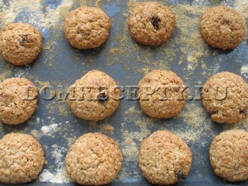 Zabliszt cookie-kat a zabpelyhet (zabpehely) - recept fotókkal